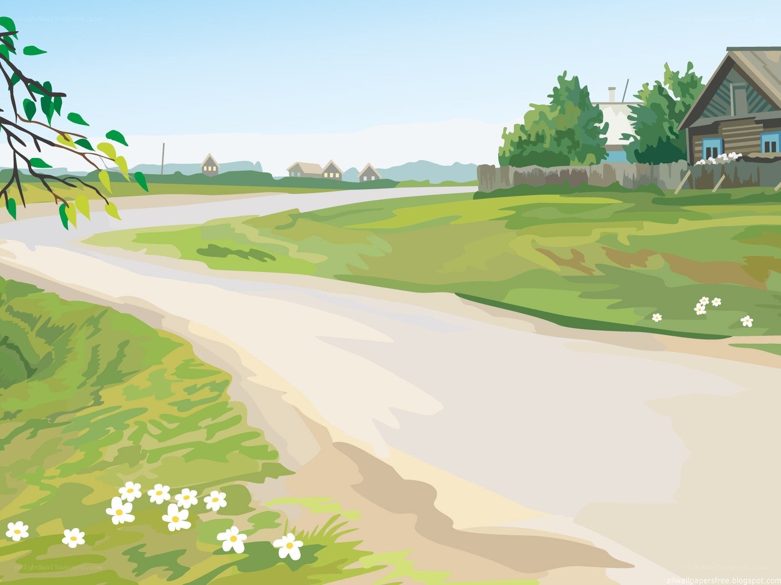 Rural Road Landscape