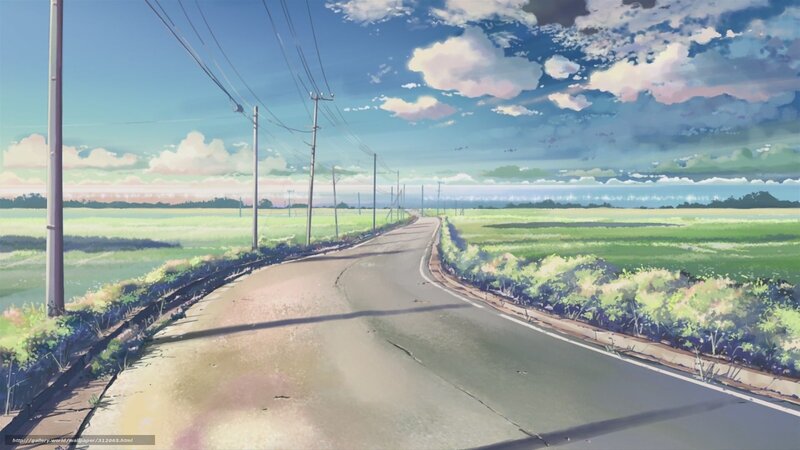 Rural Road Under Blue Sky