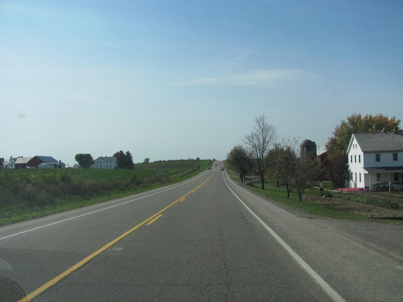Rural Road with Farmhouses