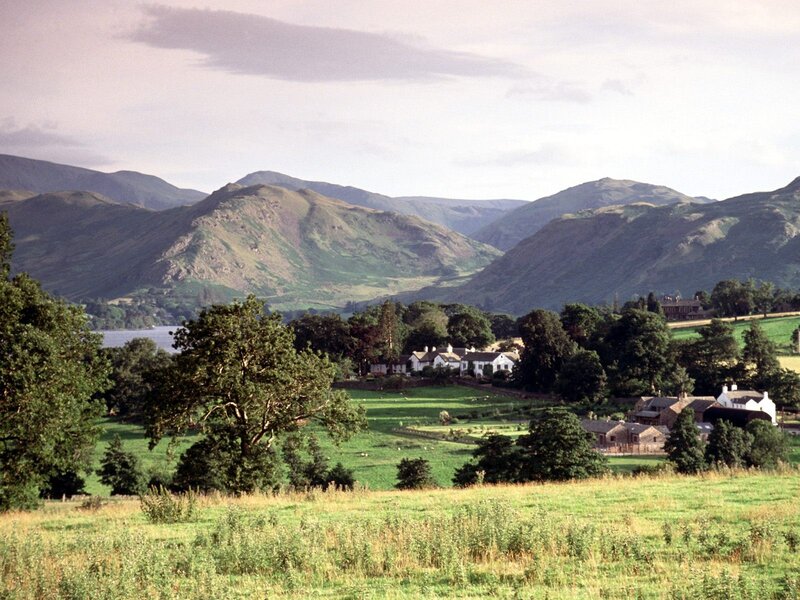 rural village in mountain valley