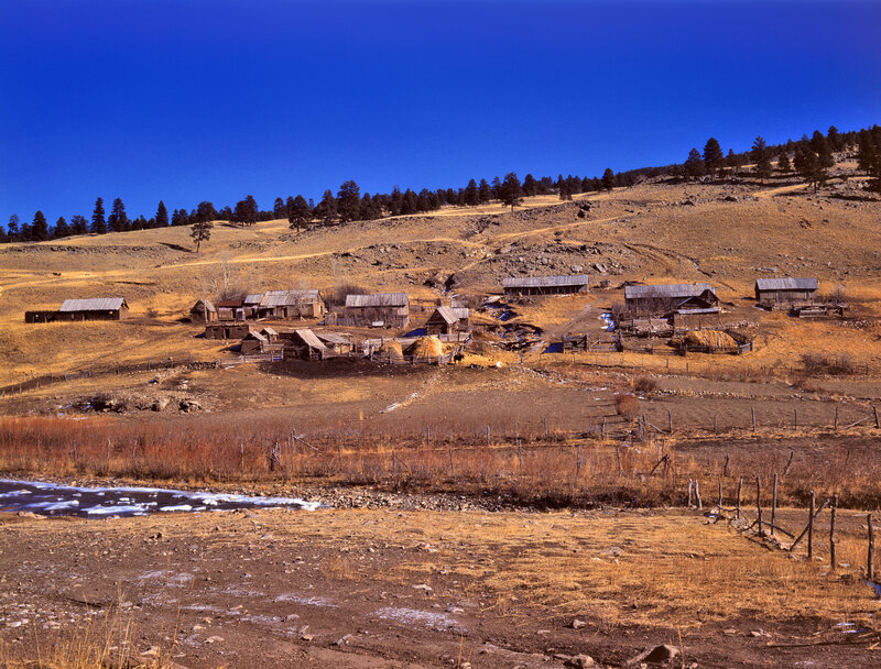 Rural village on a hillside