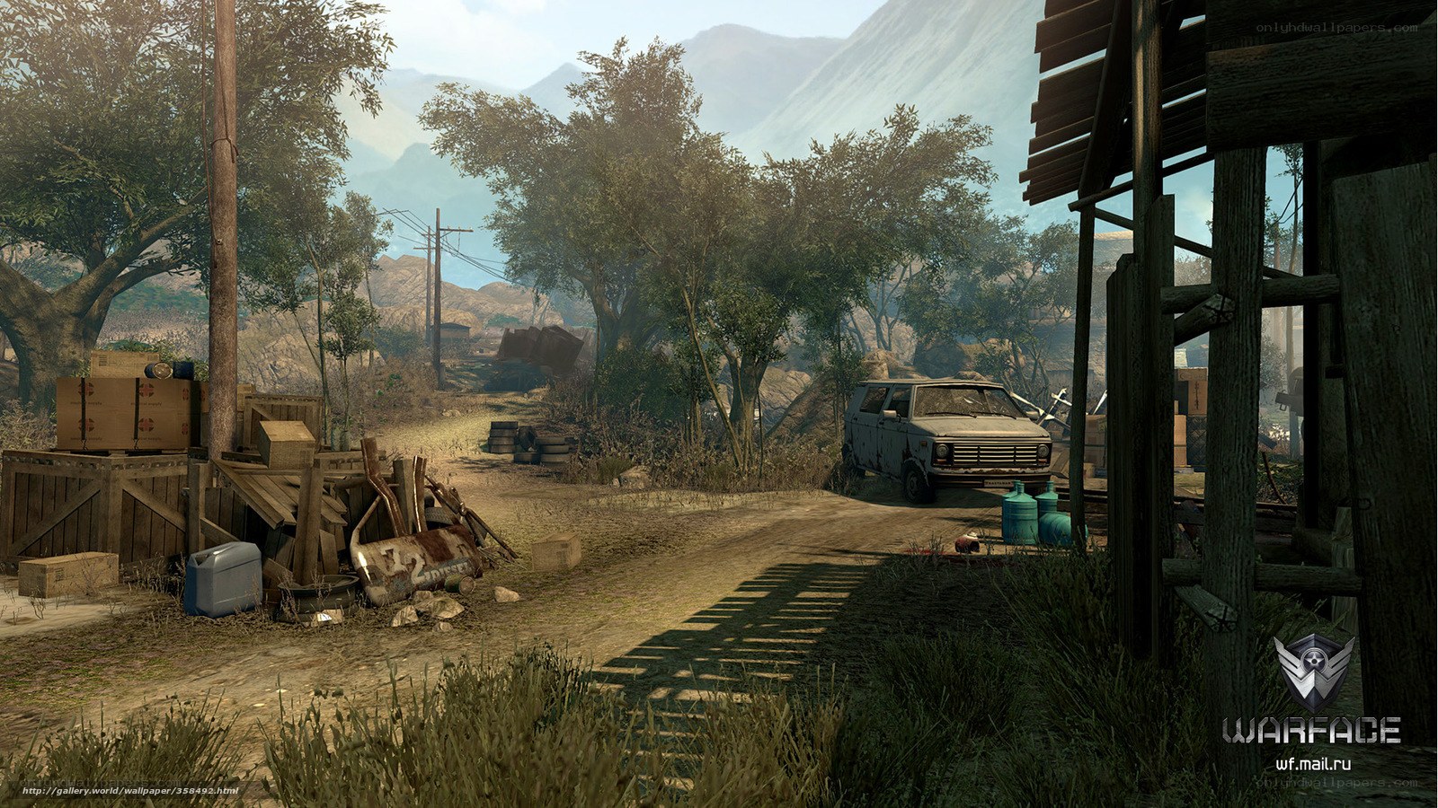 rural village scene