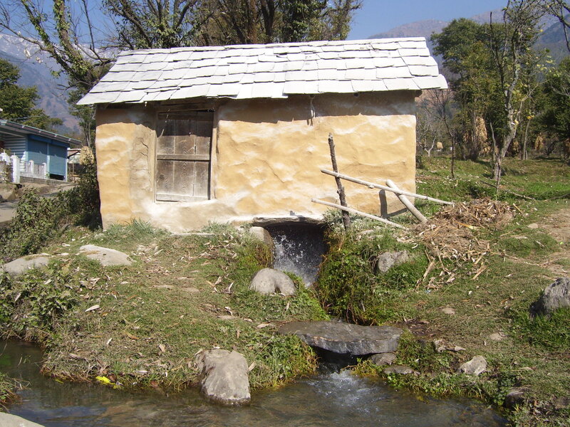 Rural water mill in mountain village