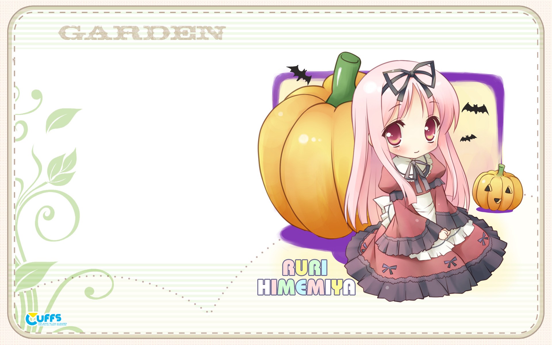 Ruri Himemiya in a garden