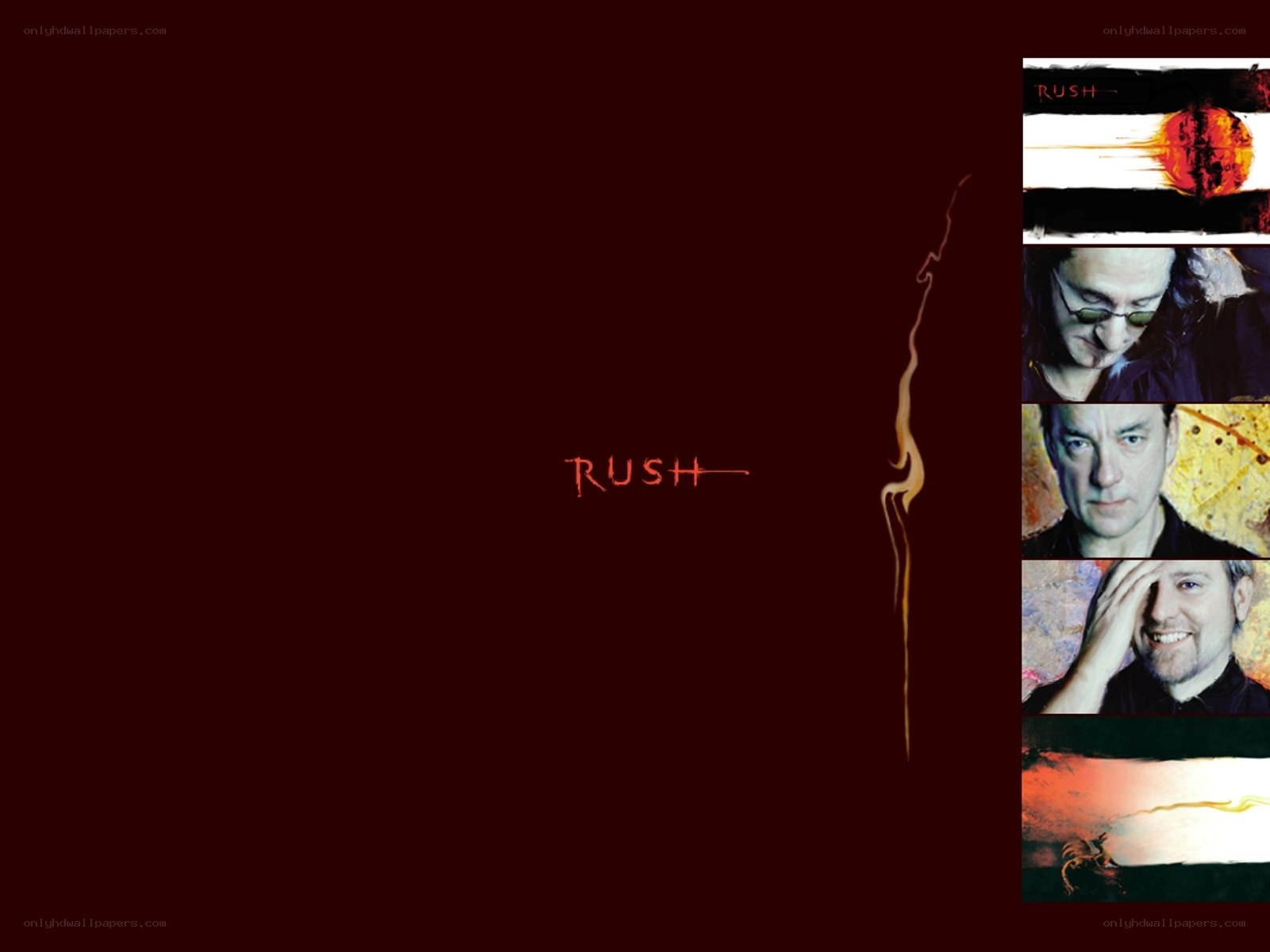 Rush band collage