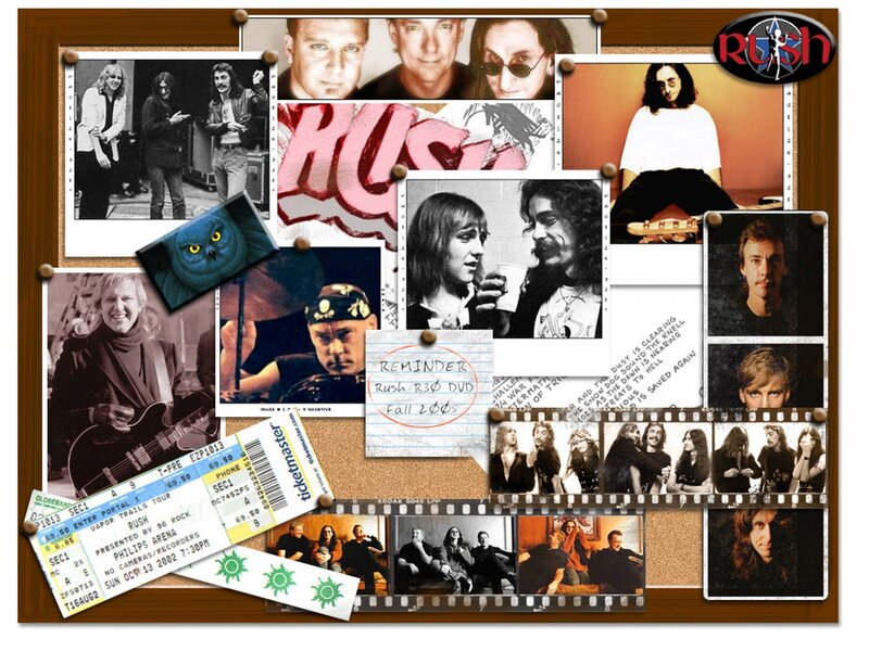 Rush band collage