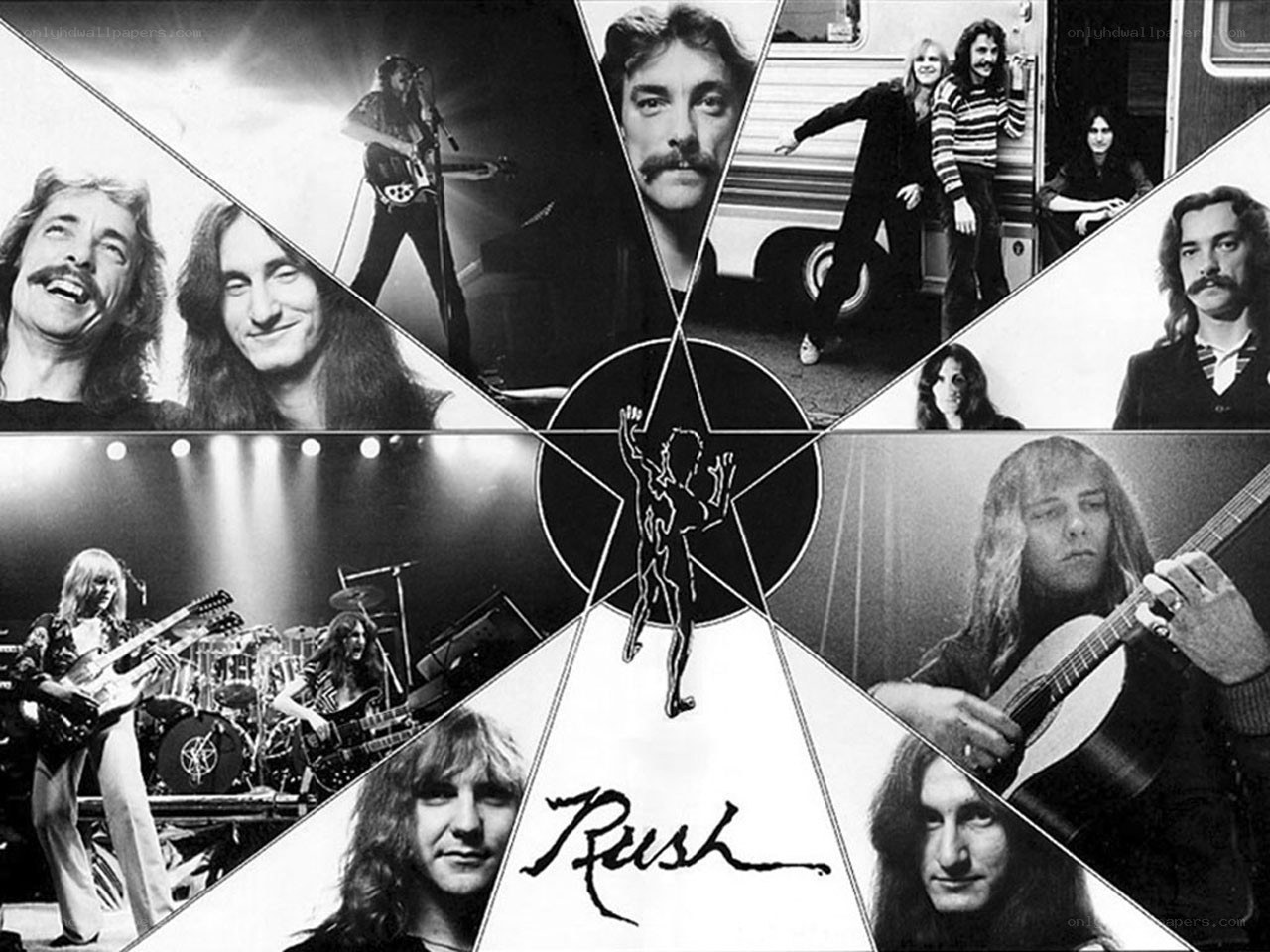 Rush band collage