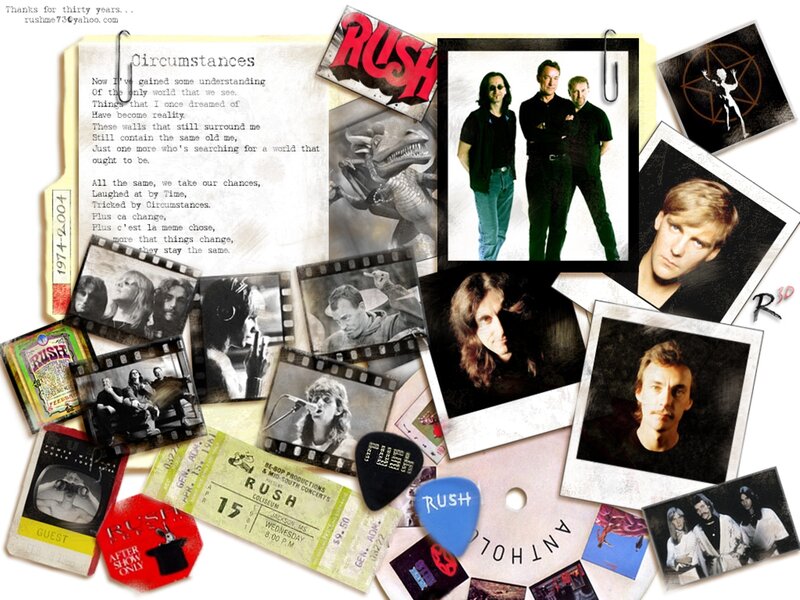 Rush band collage