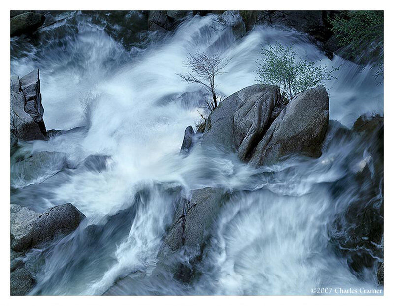 Rushing river over rocks