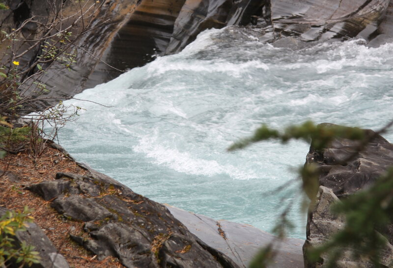 Rushing River Through Canyon