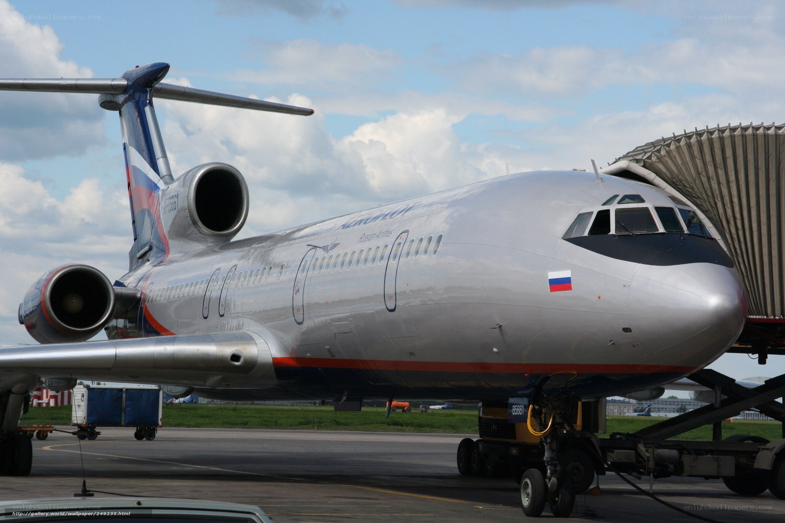 Russian Airlines Aircraft at Gate