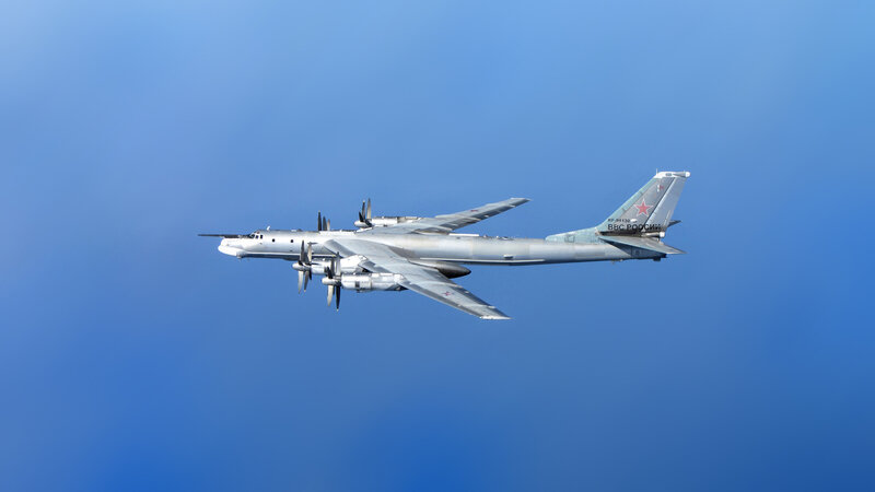 Russian Bomber Aircraft — Blue, Calm