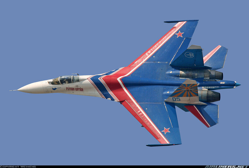 Russian Fighter Jet — Blue, Dynamic