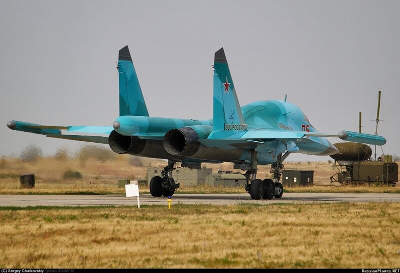 Russian Fighter Jet — Blue, Neutral, Afternoon, Photograph