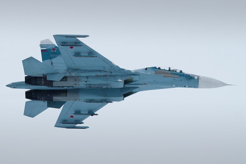Russian Fighter Jet — Blue, Neutral