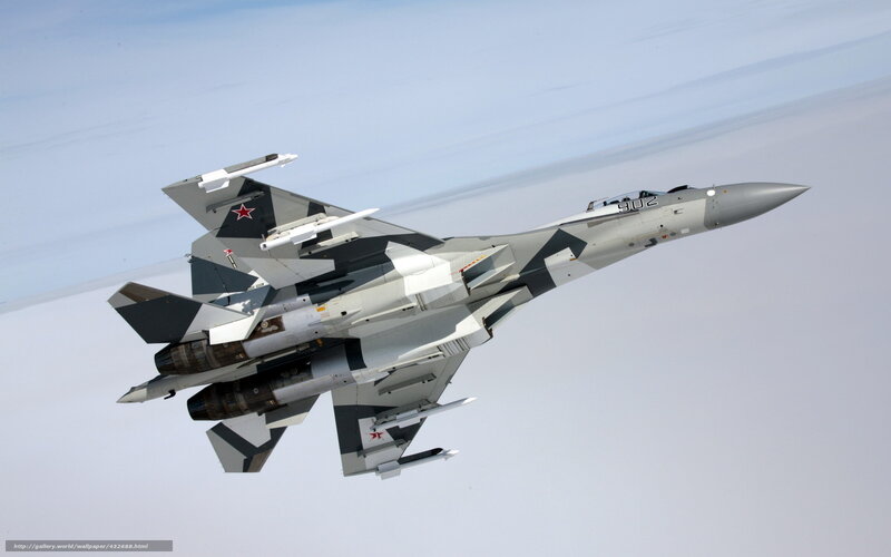 Russian Fighter Jet — Gray, Dynamic, Photograph