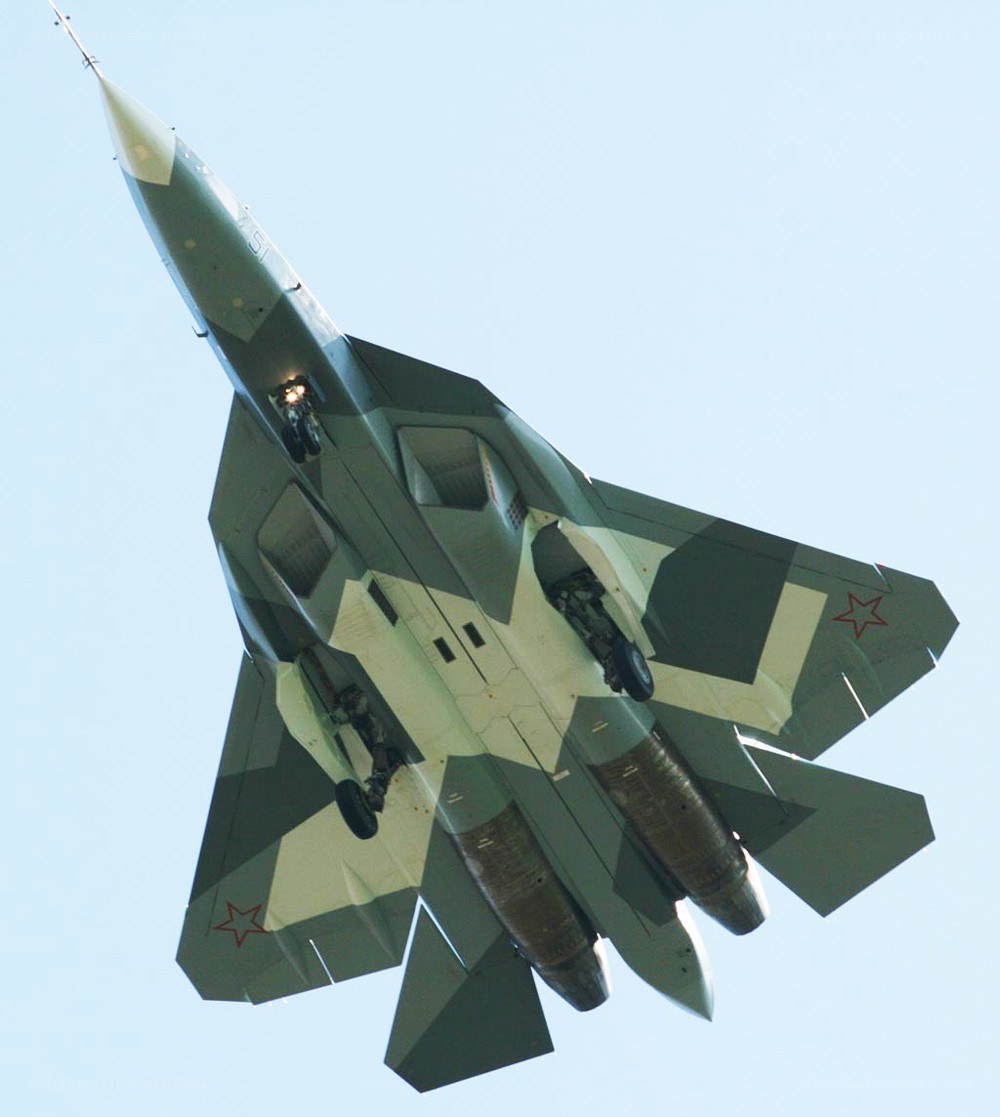 Russian fighter jet in flight