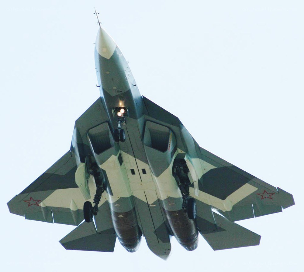 Russian fighter jet in flight
