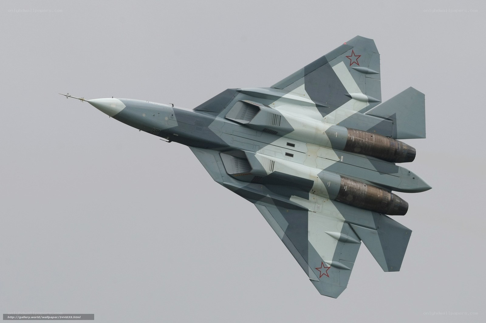 Russian fighter jet in flight