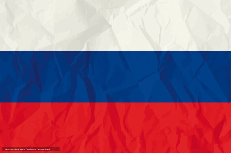 Russian flag with crumpled texture