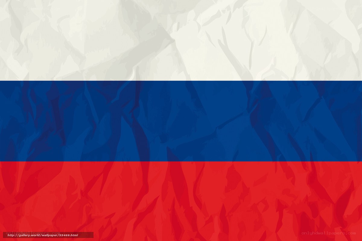 Russian flag with crumpled texture