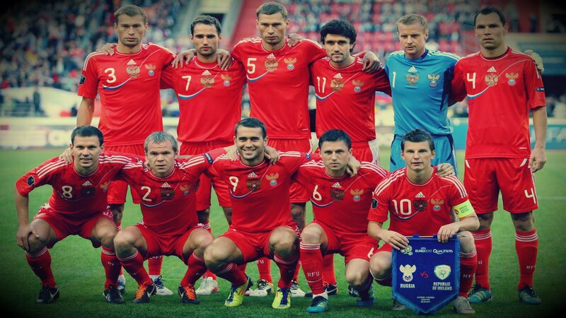 Russian football team lineup
