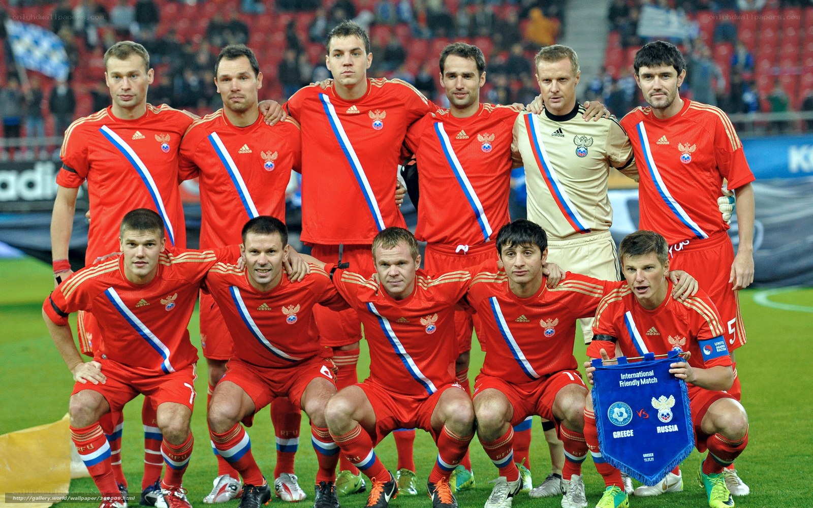 Russian football team photo