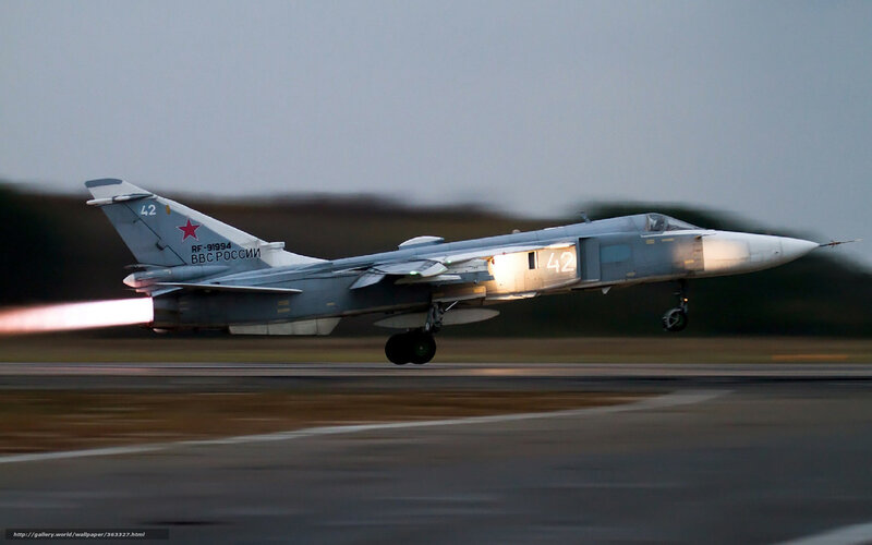 Russian jet taking off