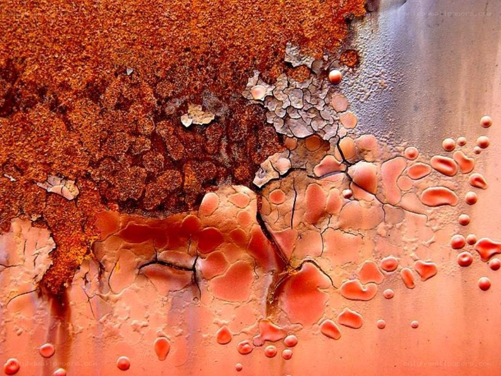 Rust and peeling paint texture