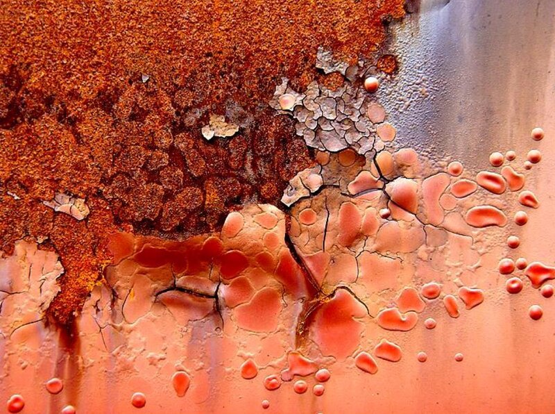 Rust and peeling paint texture