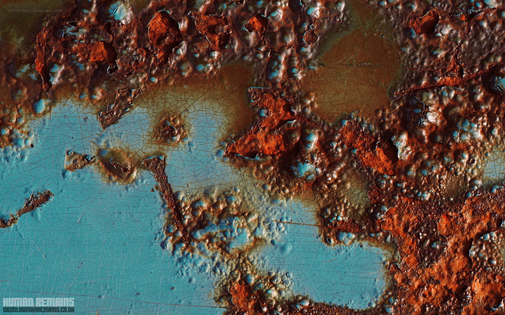 Rust and peeling paint texture