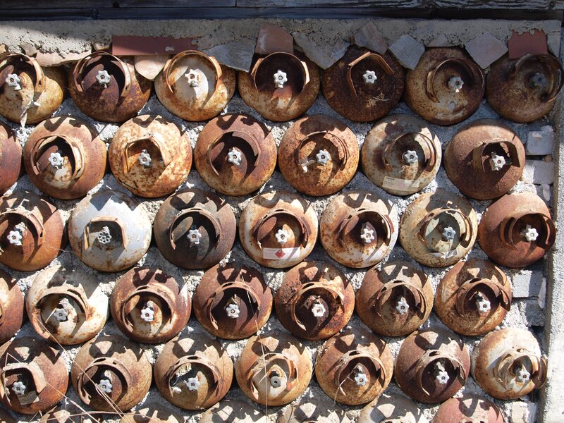Rusted Gas Canisters