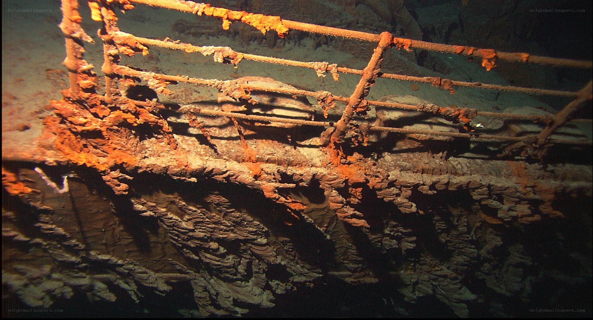 Rusted shipwreck structure