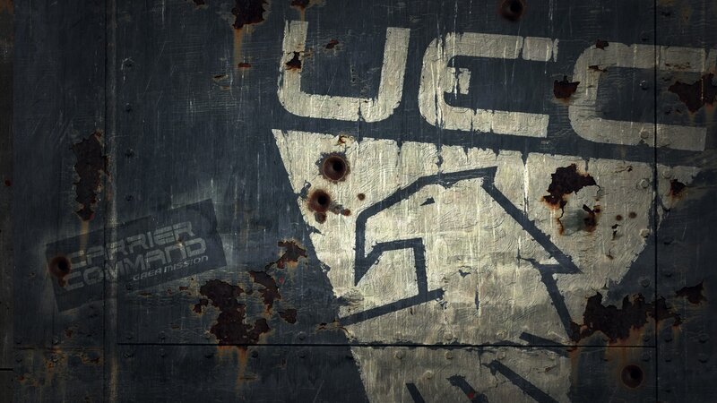 rusted ucc logo on metal