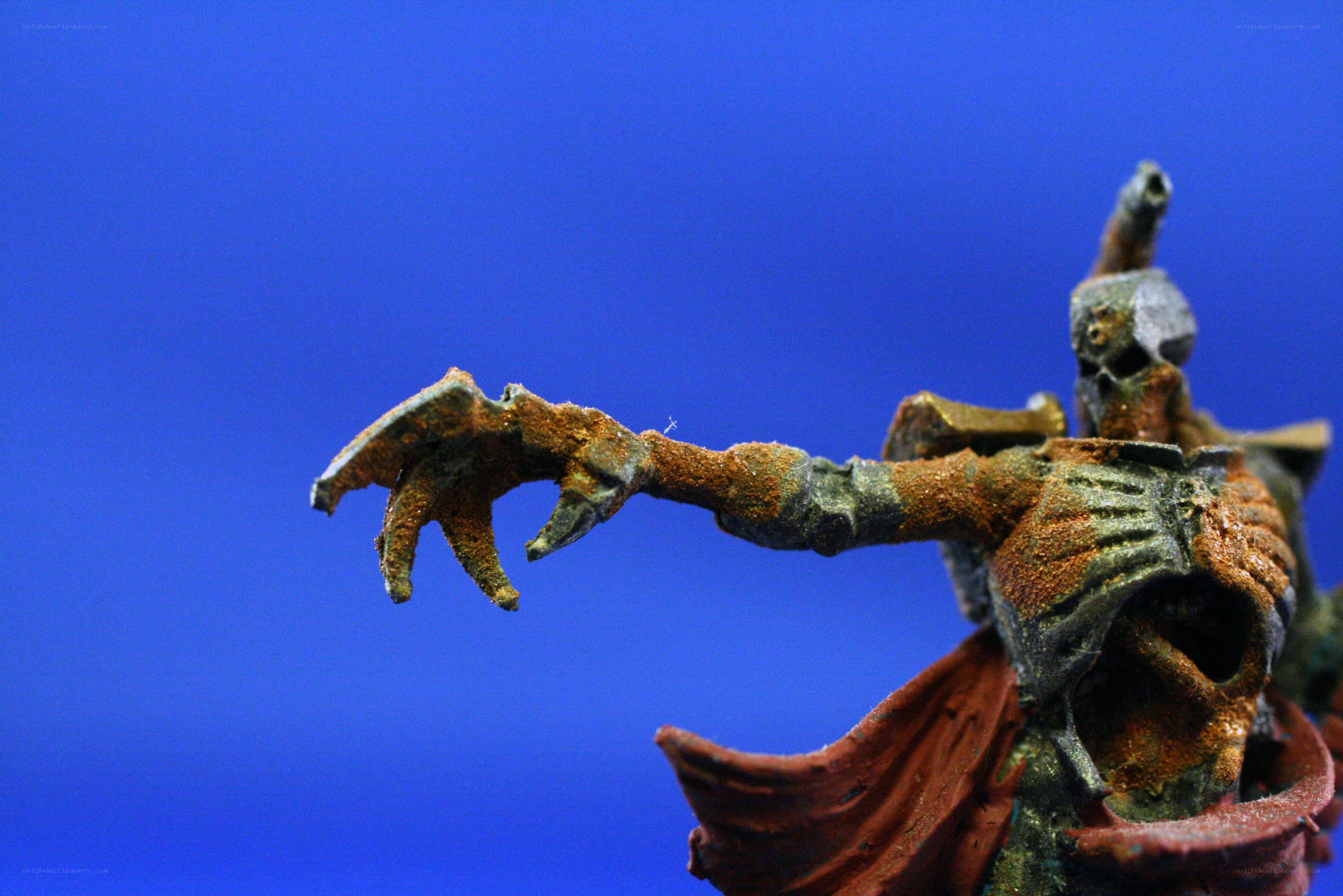 Rusted zombie figurine