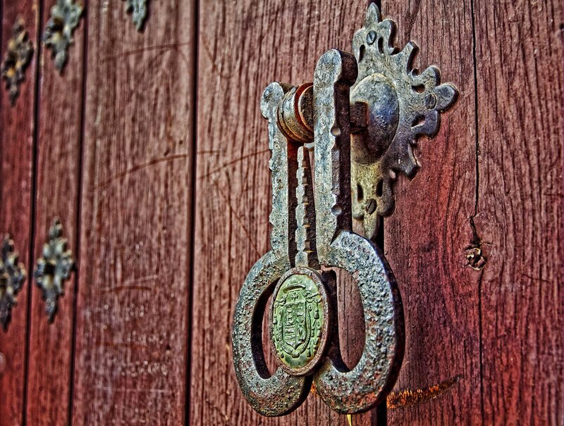 rustic door knocker
