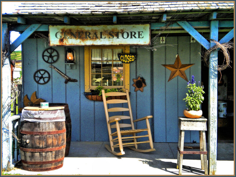 Rustic general store front