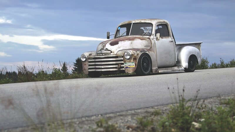 rustic vintage pickup truck