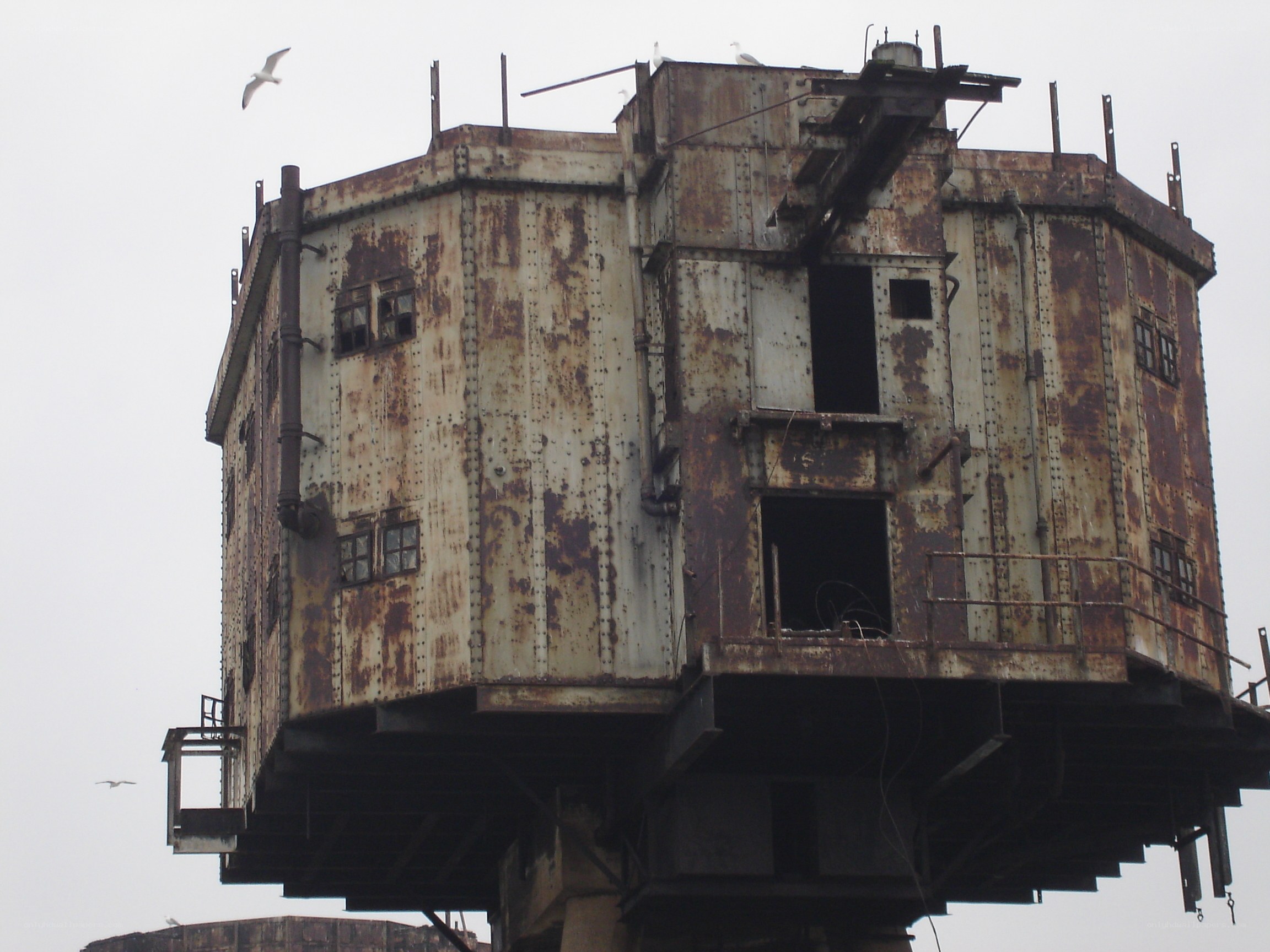 Rusty abandoned tower
