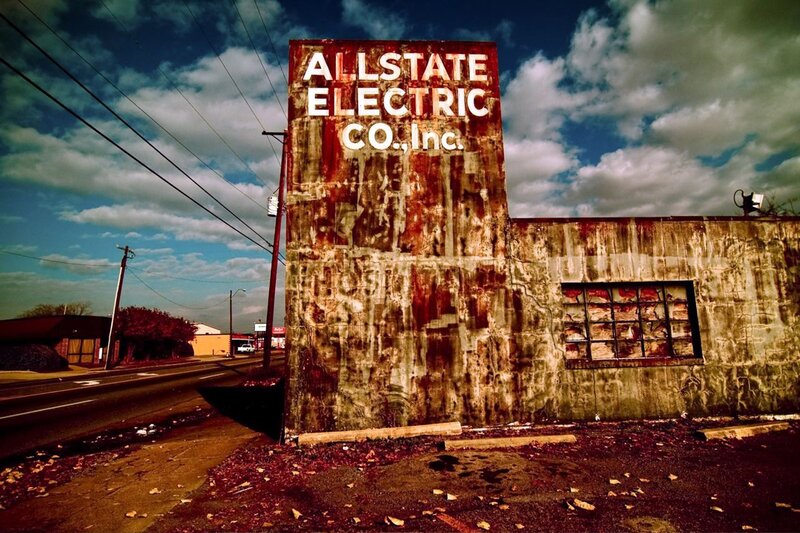Rusty Allstate Electric sign