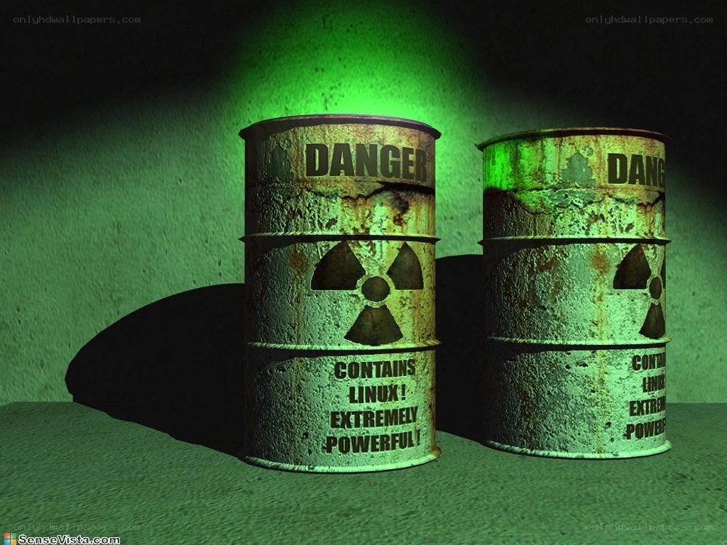Rusty barrels with Linux warning