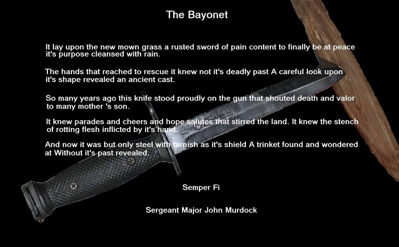 Rusty Bayonet on Grass