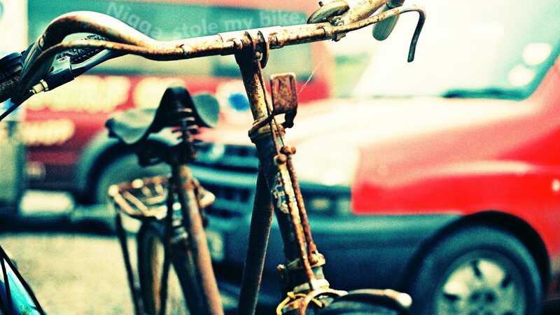 Rusty Bicycle Handlebars
