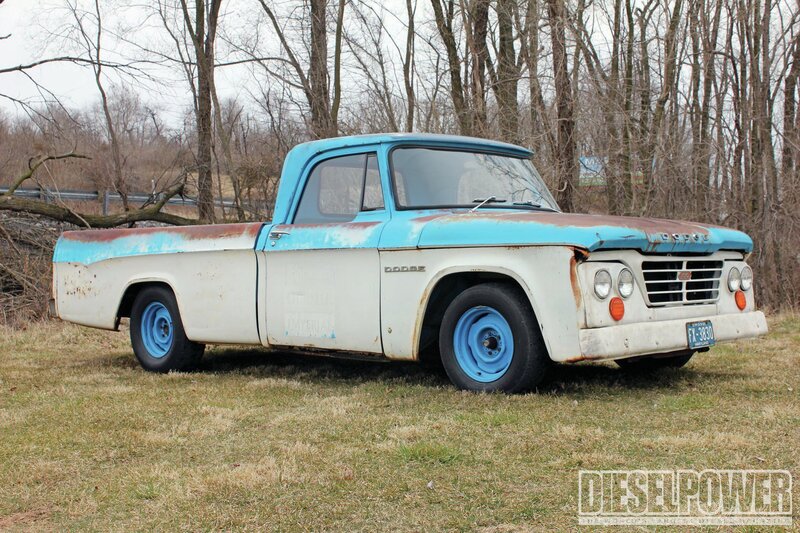 Rusty Blue and White Pickup Truck