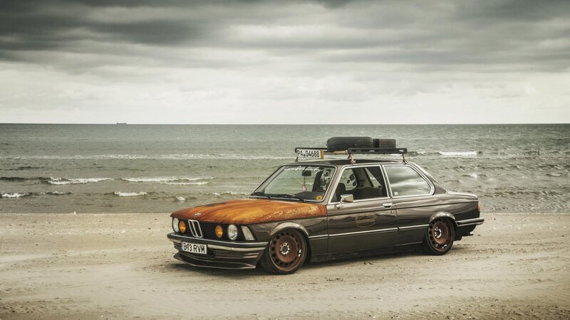 Rusty BMW on Beach