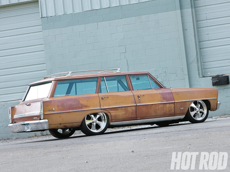 Rusty Brown Station Wagon