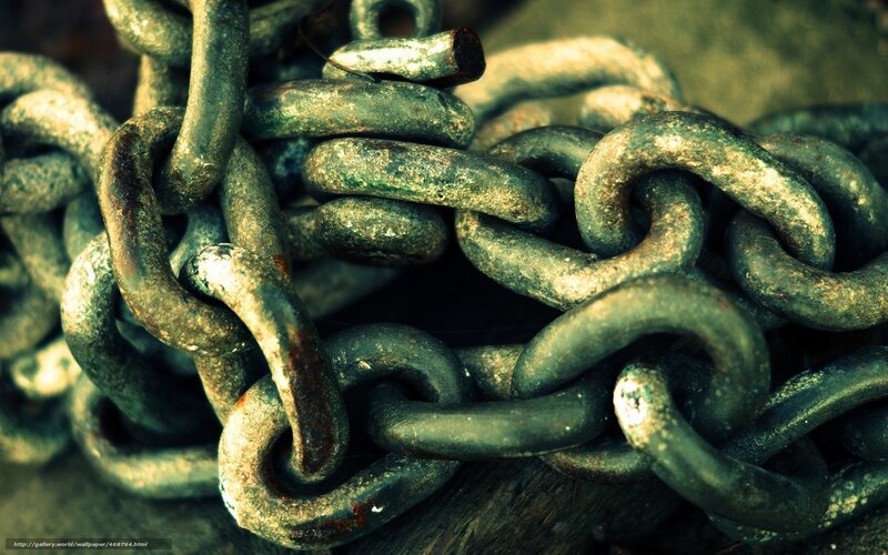 rusty chain close-up