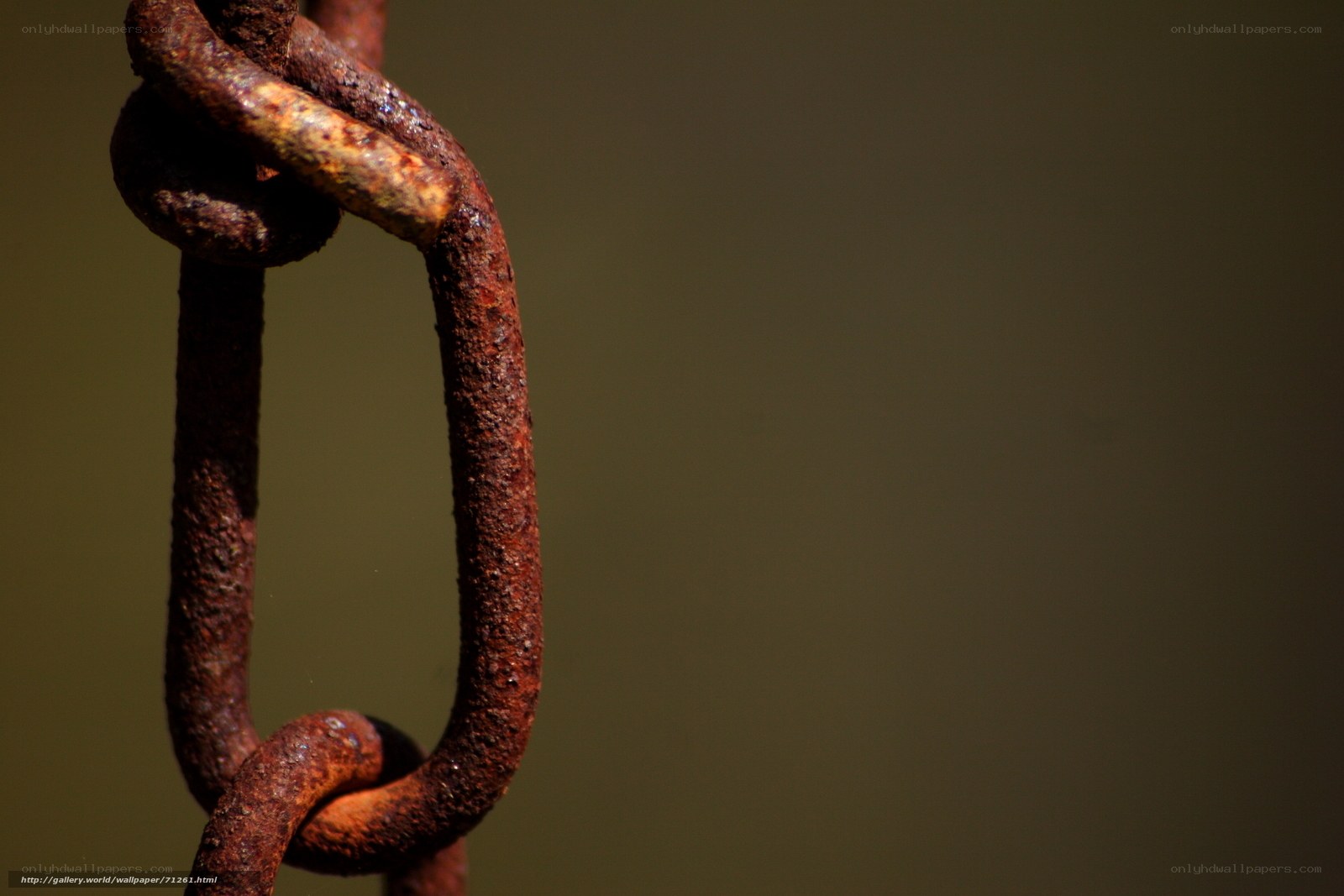 Rusty chain links