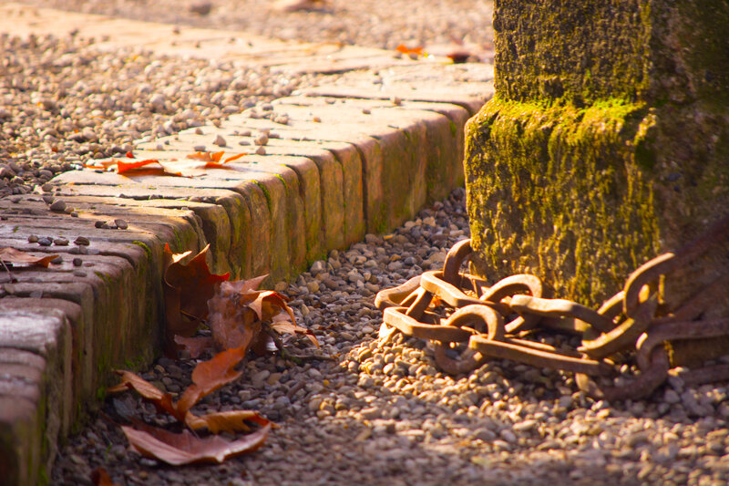 Rusty Chain on Gravel