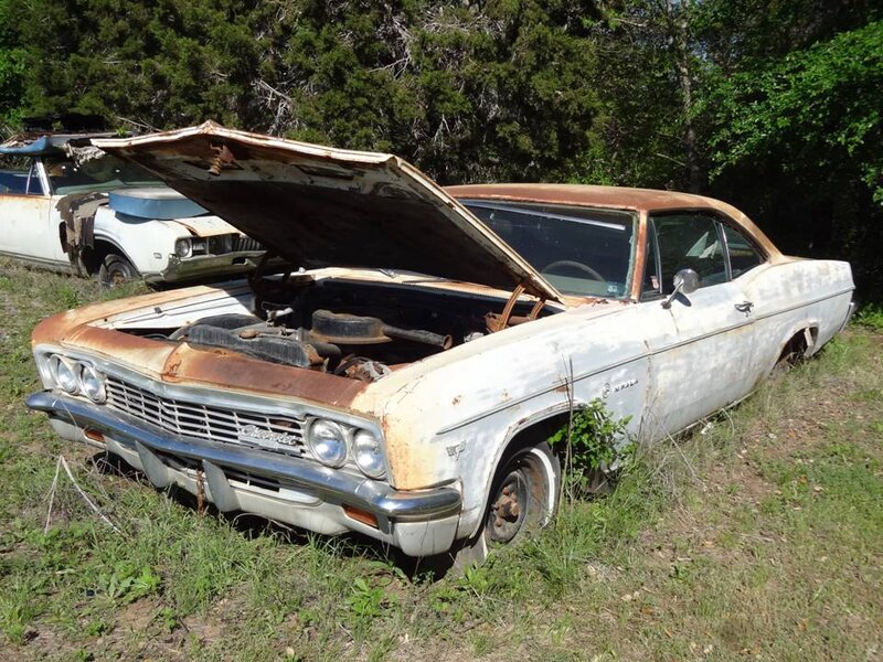 Rusty Classic Car — White